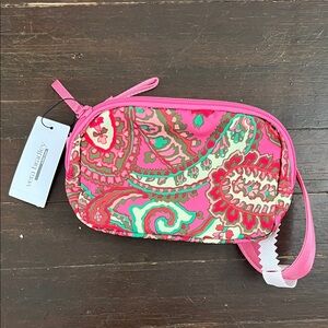 Vera Bradley Pink and Green Paisley Belt Bag